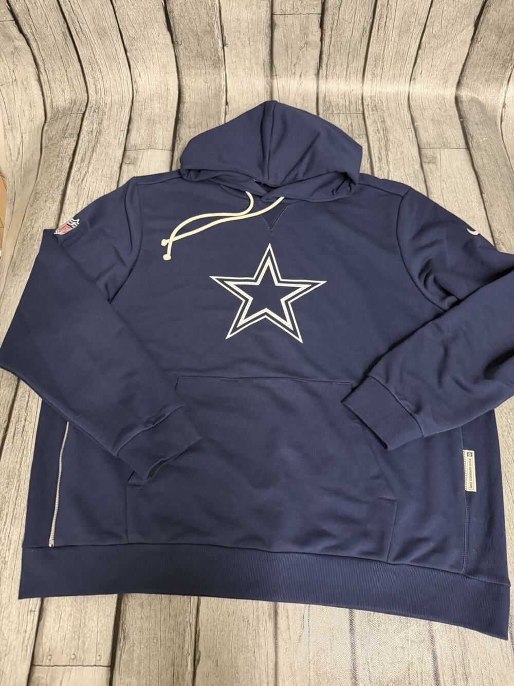 NWOT Men’s Nike Dallas Cowboys Standard Issue Hoodie Navy Blue Sz XXL 2X Dri Fit